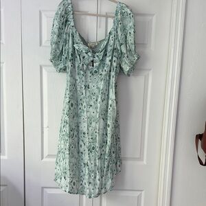 Forever That Girl Floral Green Dress